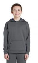 Sport-Tek� Youth Sport-Wick� Fleece Colorblock Hooded Pullover